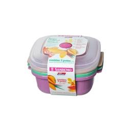 Set x3 Recipientes 480 Ml Plstico