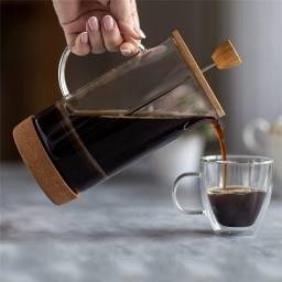 Prensa Francesa 800 ml en vidrio y bamb