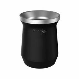 Mate de Acero inoxidable 230 ml Negro Selecta