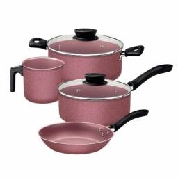 Juego de batera 7 pzas Rosa Linz