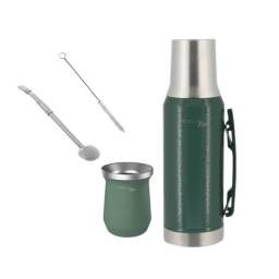 Combo Termo y  mate + bombilla