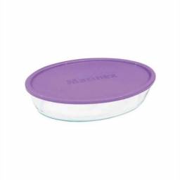 Asadera oval con tapa