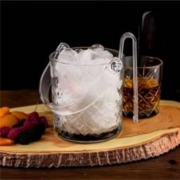 Hielera de vidrio 1 L Con Pinzas Timeless Pasabahce
