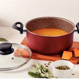 Olla con tapa 20 cm 2.9Lts Roja