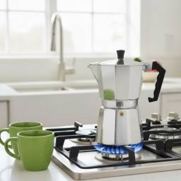 Cafetera Italiana 450Ml De Aluminio Plata Bastiani Italia