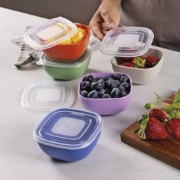 Contenedor Recipiente 300ml c/ Tapa Tramontina Colores Surtidos