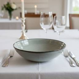 Plato hondo 20 cm Cermica Glaze Gris